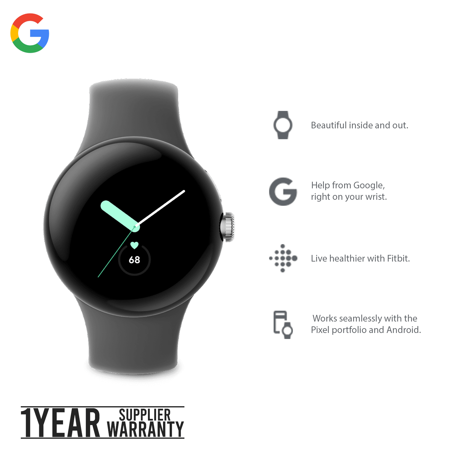 Google Pixel Watch | Help by Google. Health by Fitbit.
